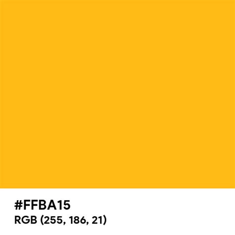 Flat Gold color hex code is #FFBA15