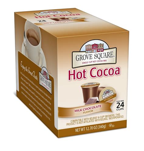 Grove Square Hot Cocoa, Milk Chocolate, 4 Packs of 24 Keurig K-Cups - Walmart.com