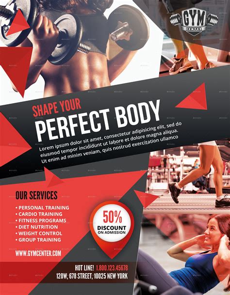 Fitness Flyer | Fitness flyer, Flyer, Fitness marketing