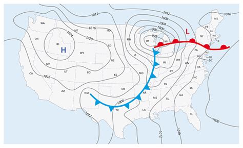 アメリカ合衆国の架空の天気予報マップ - アイコンのベクターアート素材や画像を多数ご用意 - iStock