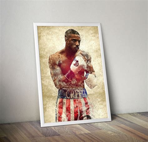 Michael B. Jordan Poster Boxing Poster MMA Poster Fight Fan Cave Man ...