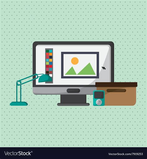 Office icon design Royalty Free Vector Image - VectorStock