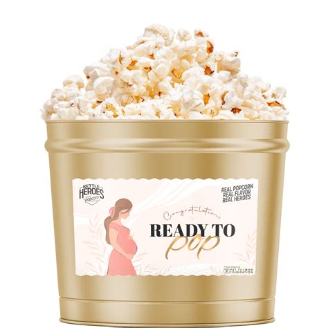 Baby Shower Gift Tin | Ready to Pop - Kettle Heroes Popcorn