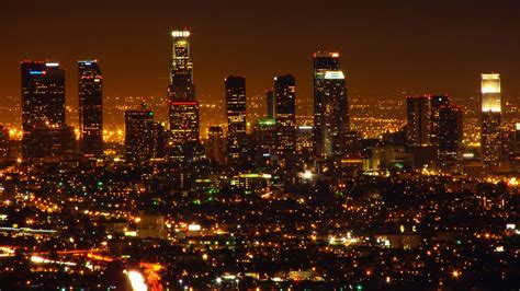 Los Angeles Night Skyline Skysrapers Lights Wallpapers - The National Special Needs Network, Inc.