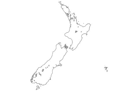 Map Of New Zealand Blank - Middle East Political Map