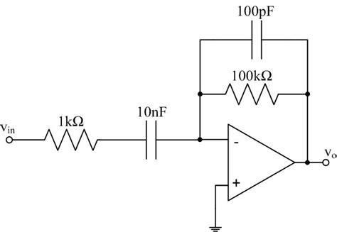 Free Schematic Diagram Differentiator Op Amp Circuit - Bank2home.com