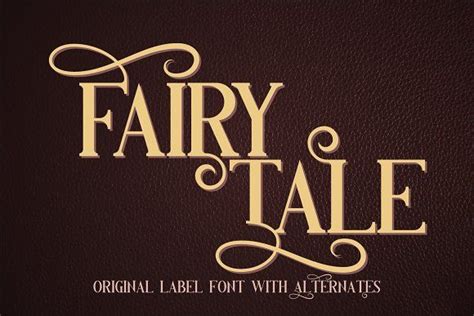 Fairy Tale Typeface | Vintage fonts, Fairy tales, Fairy