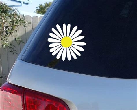 Daisy Car Window Decal Flower Car Window Decal by JensVinylDecals ...