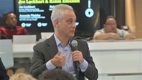 Rahm Emanuel, former Chicago mayor, promotes new book: 'The Nation City, Why Mayors Are Now ...