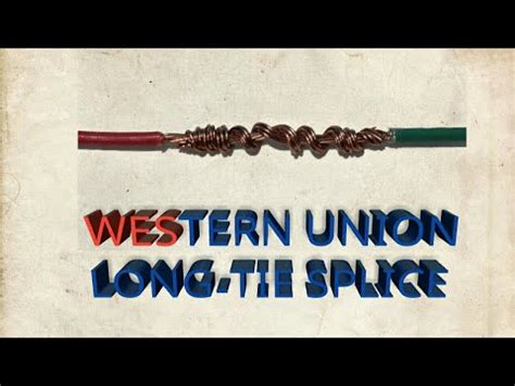 HOW TO SPLICE WESTERN UNION LONG-TIE | WIRE SPLICING - YouTube