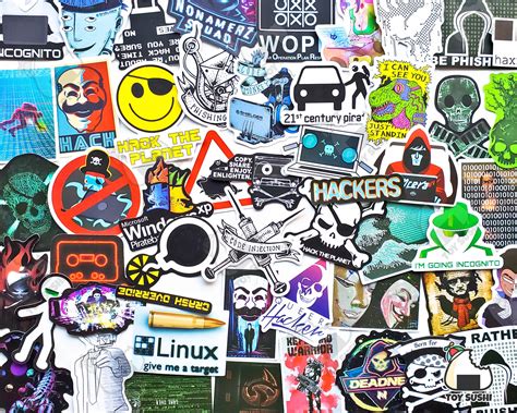 72 Pcs hacker Sticker Pack Programmer Computers Software Engineer Hack Programmer Gift ...