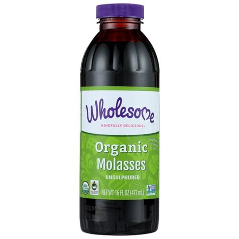 Wholesome Sweeteners Molasses Organic Blackstrap Unsulphured, 16 Fl Oz - Walmart.com - Walmart.com