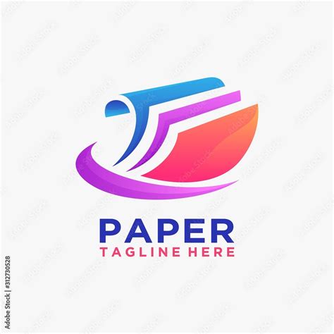 Creative paper logo design Stock Vector | Adobe Stock