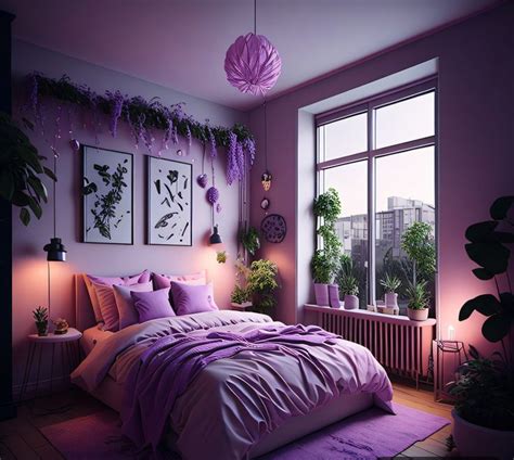 Pink and Lavender Bedroom- Evening Scene in 2023 | Purple bedroom decor, Purple bedrooms, Room ...