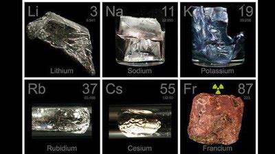 Examples of Alkali metals