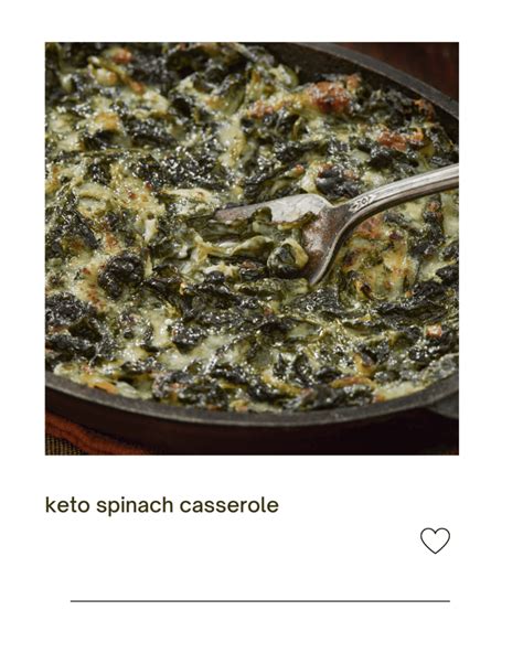 Keto Spinach Casserole: Cheesy Low-Carb Bake Recipe - Everyday Ketogenic