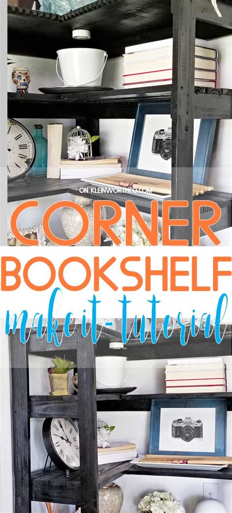 Corner Bookshelf DIY - Taste of the Frontier