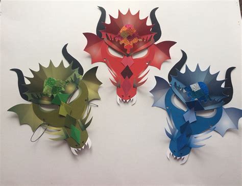 Excited to share this item from my #etsy shop: Crafting kit - Dragon Mask - Create your own ...