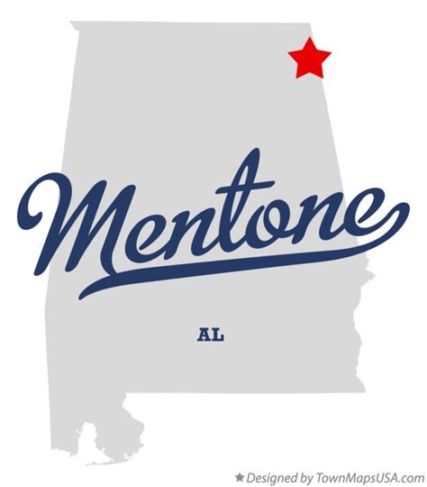 Map of Mentone, AL, Alabama