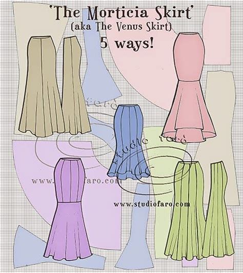 Mermaid skirt pattern, Sewing patterns, Sewing clothes