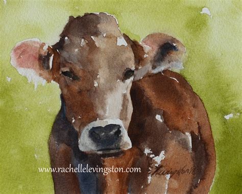 Painting of Cow Painting Folk Art Painting Folk Art Animal - Etsy