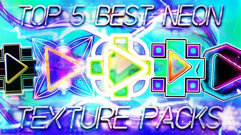 TOP 5 BEST NEON TEXTURE PACKS FOR GEOMETRY DASH 2.11 | Irving Soluble - YouTube