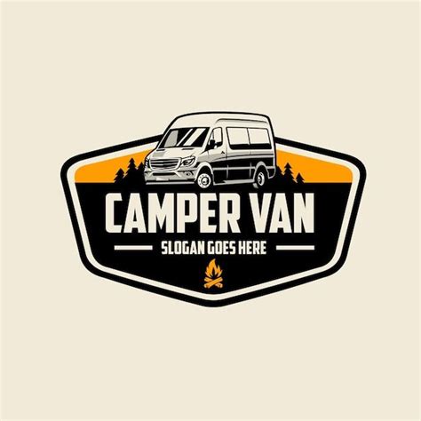 Premium Vector | Camper Van Logo Design Ready Made Logo Motorhome Best for campervan motorhome ...