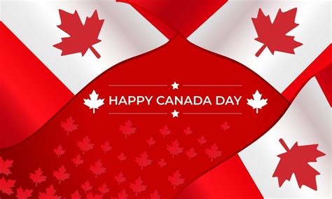 canada day banner template with maple leafs and canada flag 2514210 Vector Art at Vecteezy