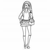 Barbie Fashionista Coloring Pages sketch template