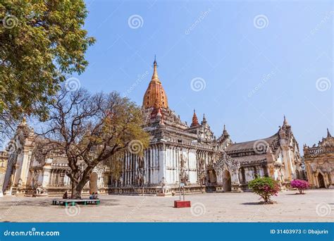 Ananda Temple editorial stock photo. Image of architecture - 31403973