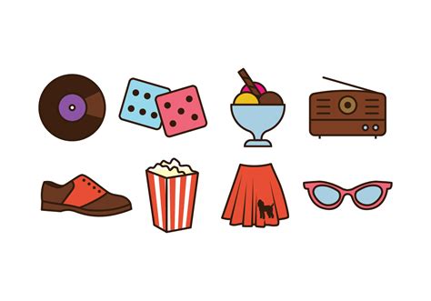 50s Things Icon Pack 149132 Vector Art at Vecteezy