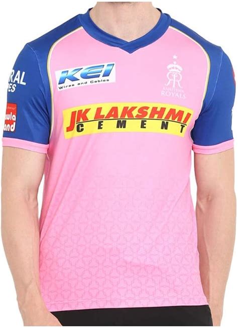 Rajasthan Royals 2019 Official Vivo IPL Cricket Training Jersey/Shirt (2XL / 44-46in): Amazon.co ...