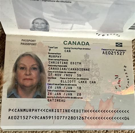 Canadian Passport Biometric