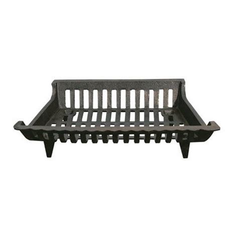 Open Hearth Collection Cast Iron Fireplace Grate, 6" x 30" x 15 ...