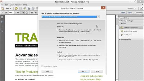 Shared Document Review in Acrobat XI- Tutorial
