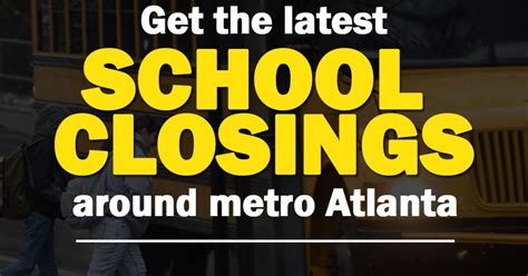 Metro Atlanta school closings: No school Monday in some districts