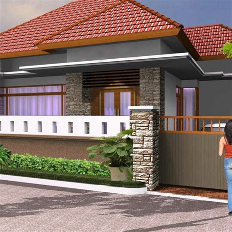 Ini Dia Model Pagar Rumah Minimalis Dengan Batu Alam Terbaik Gate Design, House Plans, Garage ...