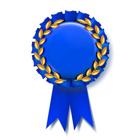 Premium Vector | Blue Award Ribbon