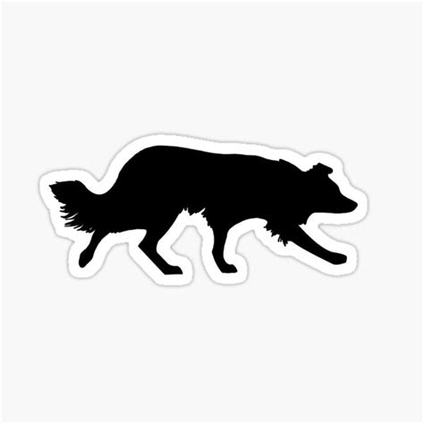 "Border Collie Silhouette" Sticker for Sale by missnisa | Redbubble