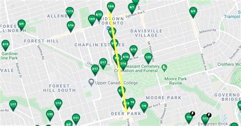 Yonge st map - Bike Share Toronto | Bike Share Toronto