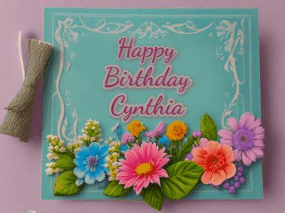 Happy Birthday Cynthia GIF 64