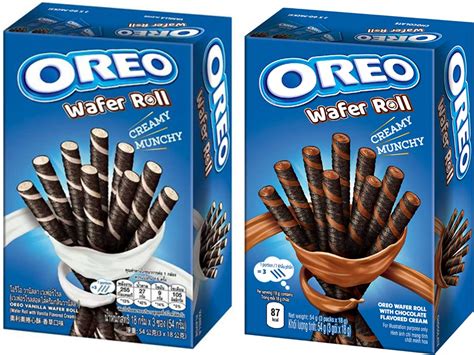 Oreos Wafer Roll Variety Pack Chocolate (54g) - Vanilla (54g), 3 Count ...