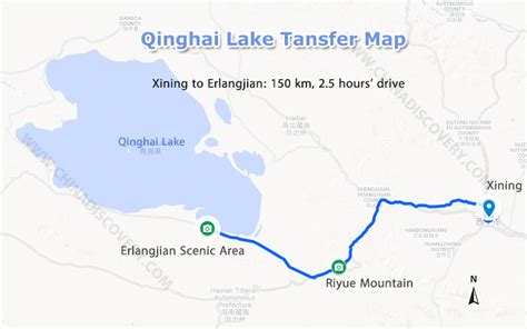 Qinghai Lake Maps - Location, Transfer and Tourist Maps