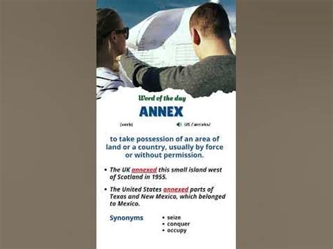 ANNEX | Word Of The Day | Meaning of annex | English Vocabulary | # ...