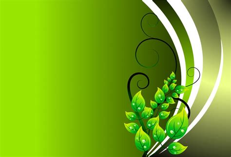 Green Eps Vector Green Floral Background Vector Illustration - Designious