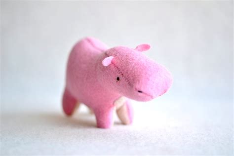 pink hippo pink hippo plush soft sculpture animal