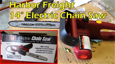 14" Electric Chainsaw from Harbor Freight (Item# 67255) - YouTube