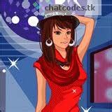 red color hot cartoon girl drawing chat code for facebook