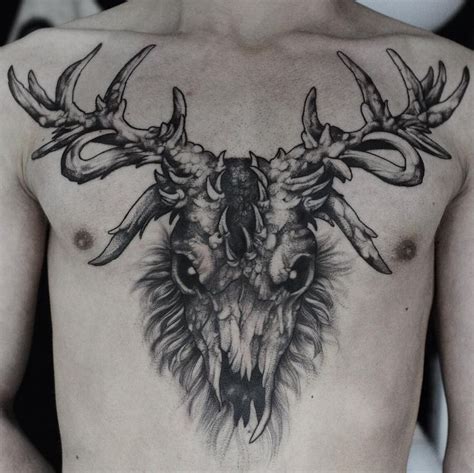 Wendigo Skull Tattoo