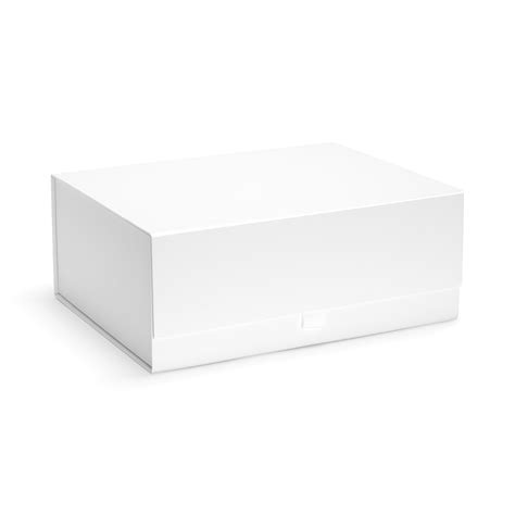Deep A4 White Laminated Magnetic Gift Box (Per carton of 12) - Wholesale Gift Boxes